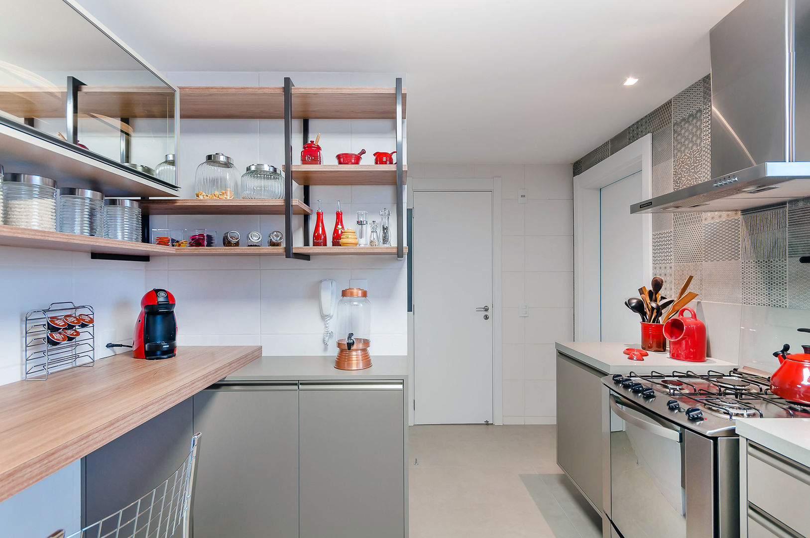 cozinha com design clean