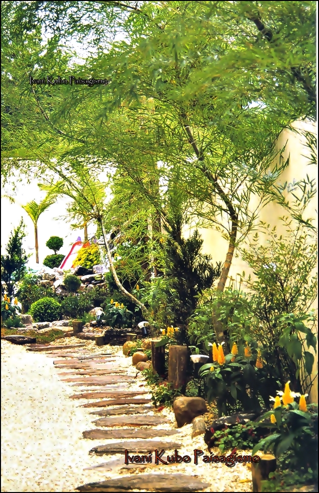 ideias jardim corredor