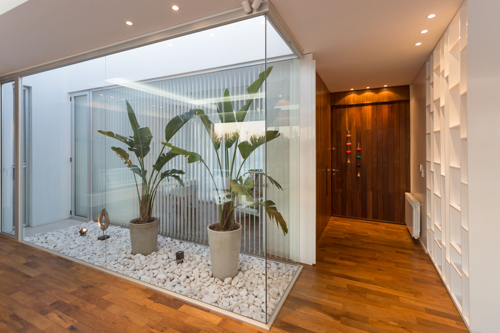 ideias de decoração jardim de inverno corredor