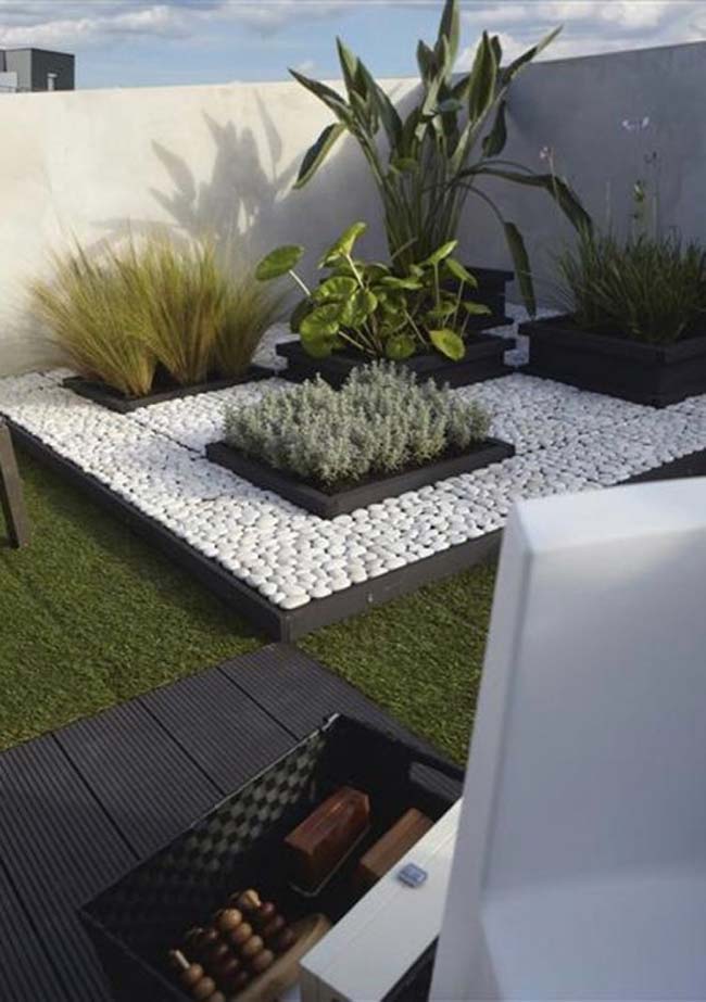 jardim pequeno e simples