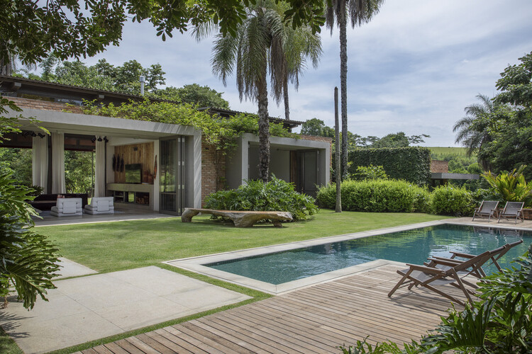 árvores para perto de piscina