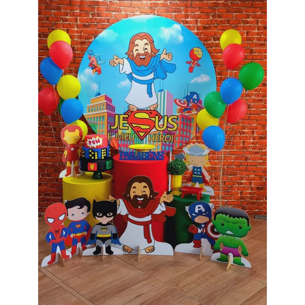 jesus meu heroi decoração