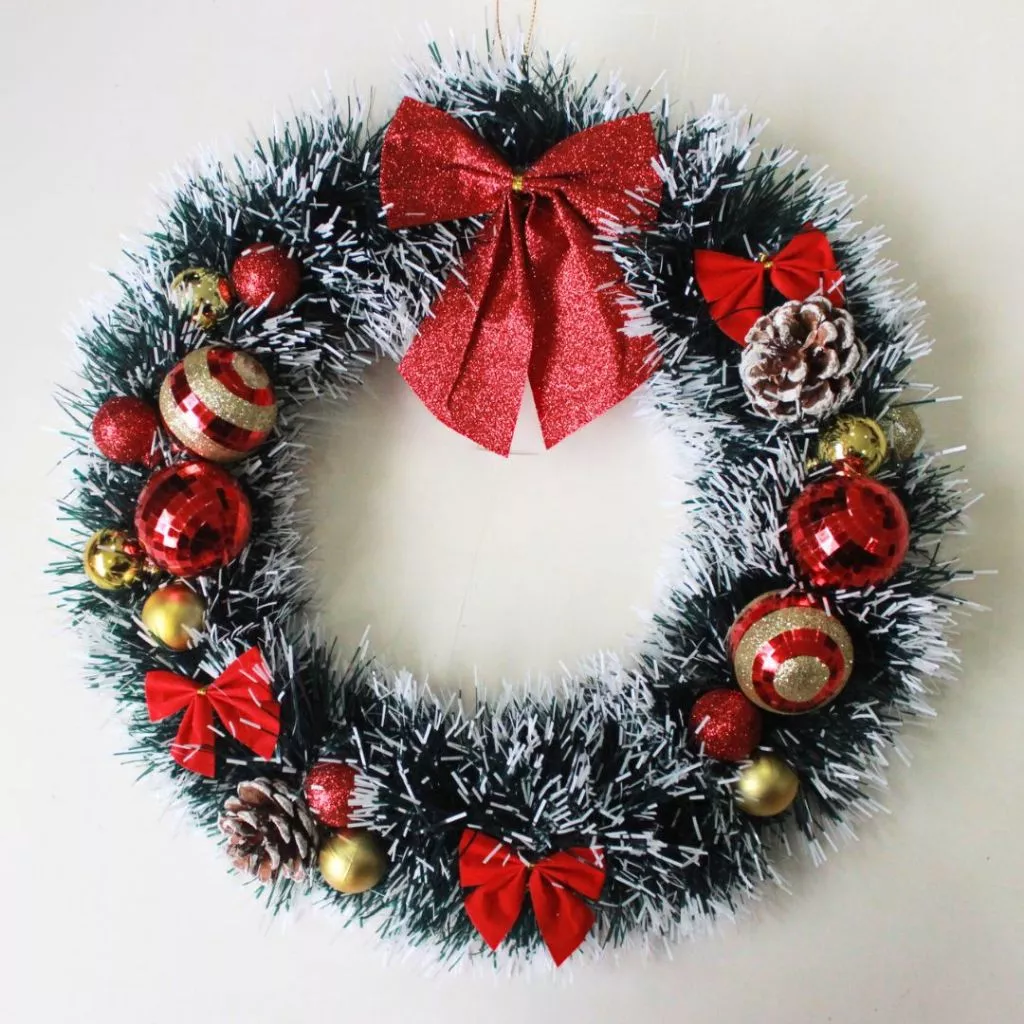 kit decoração natal rústico com pinhas e juta