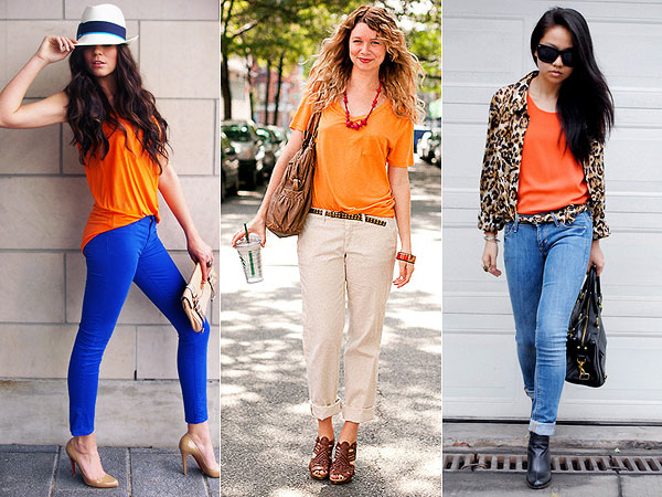 laranja combina com que cor