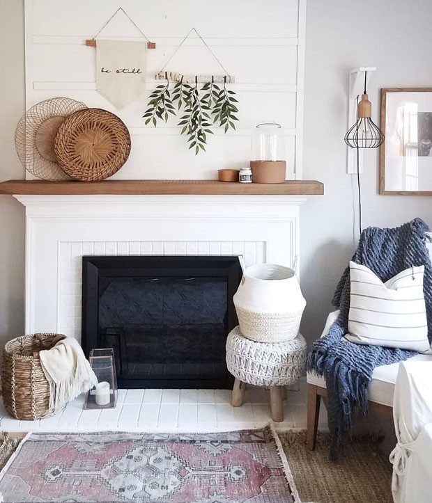 lareira de decoração