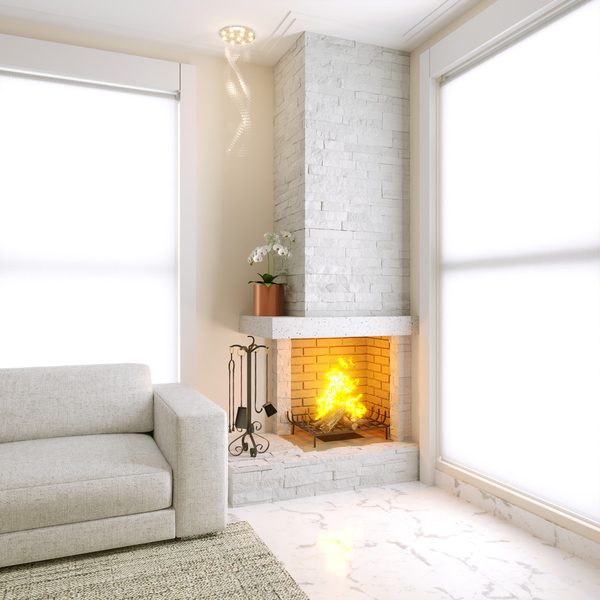 lareira de decoração