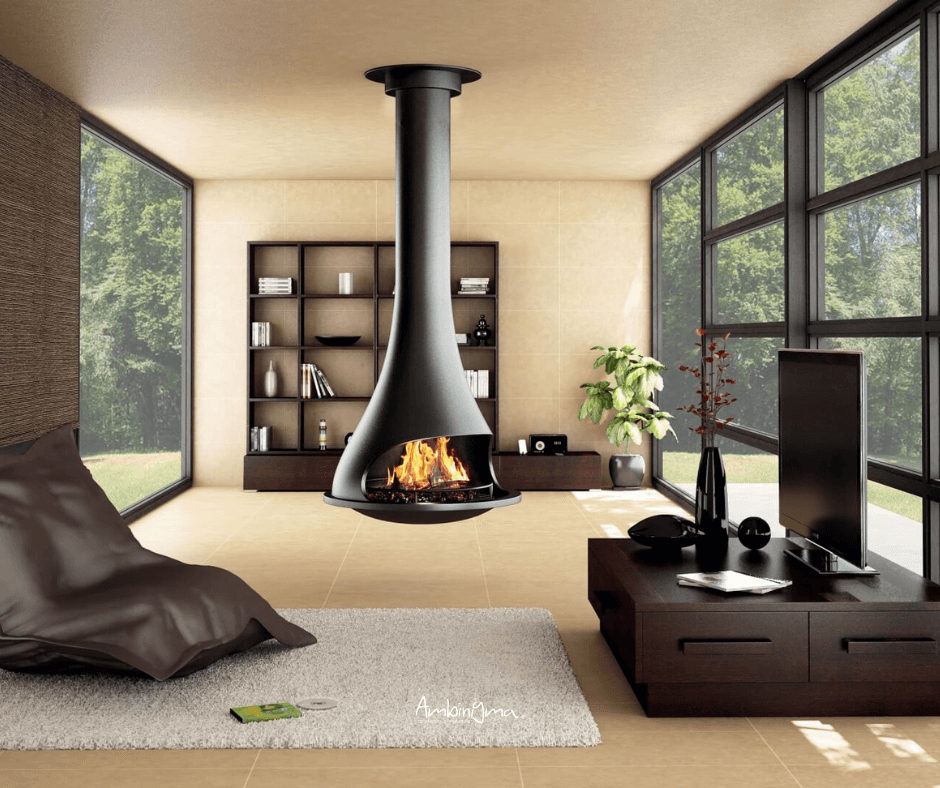 ideias de decoração lareira falsa sala pequena