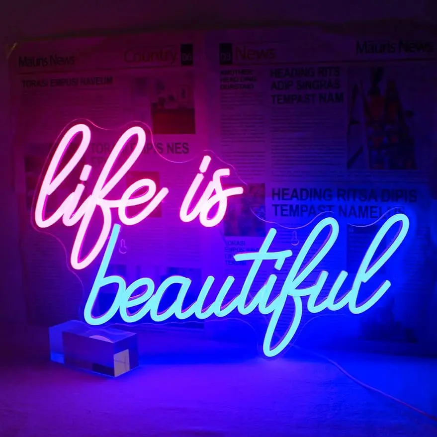 letras em neon para decoração