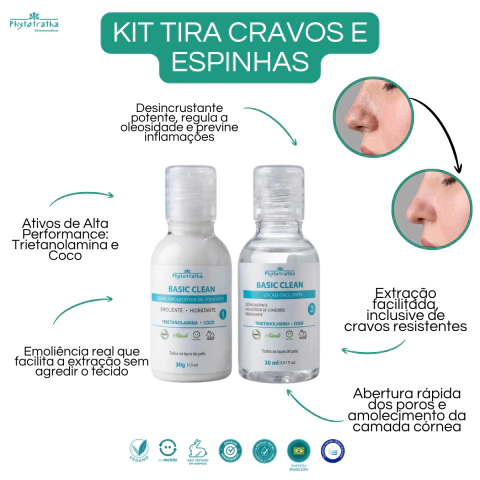 esfoliação para cravos