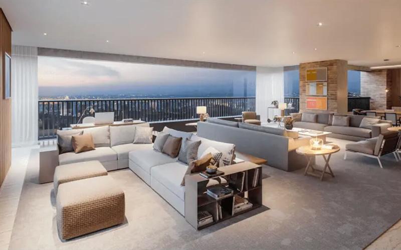 apartamento com living