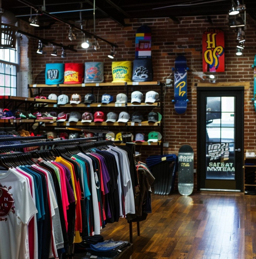 loja masculina decoração