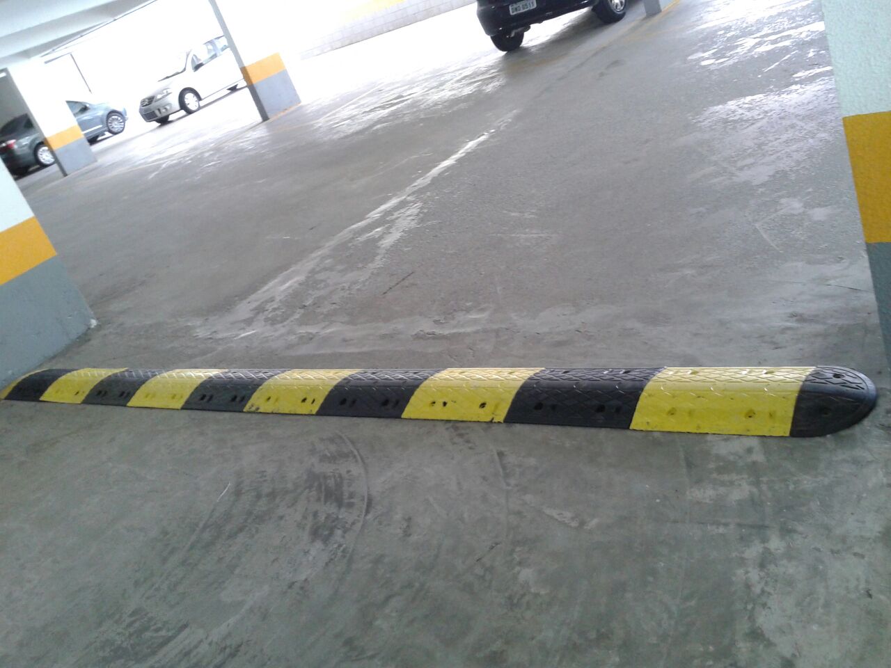 lombada de borracha garagem