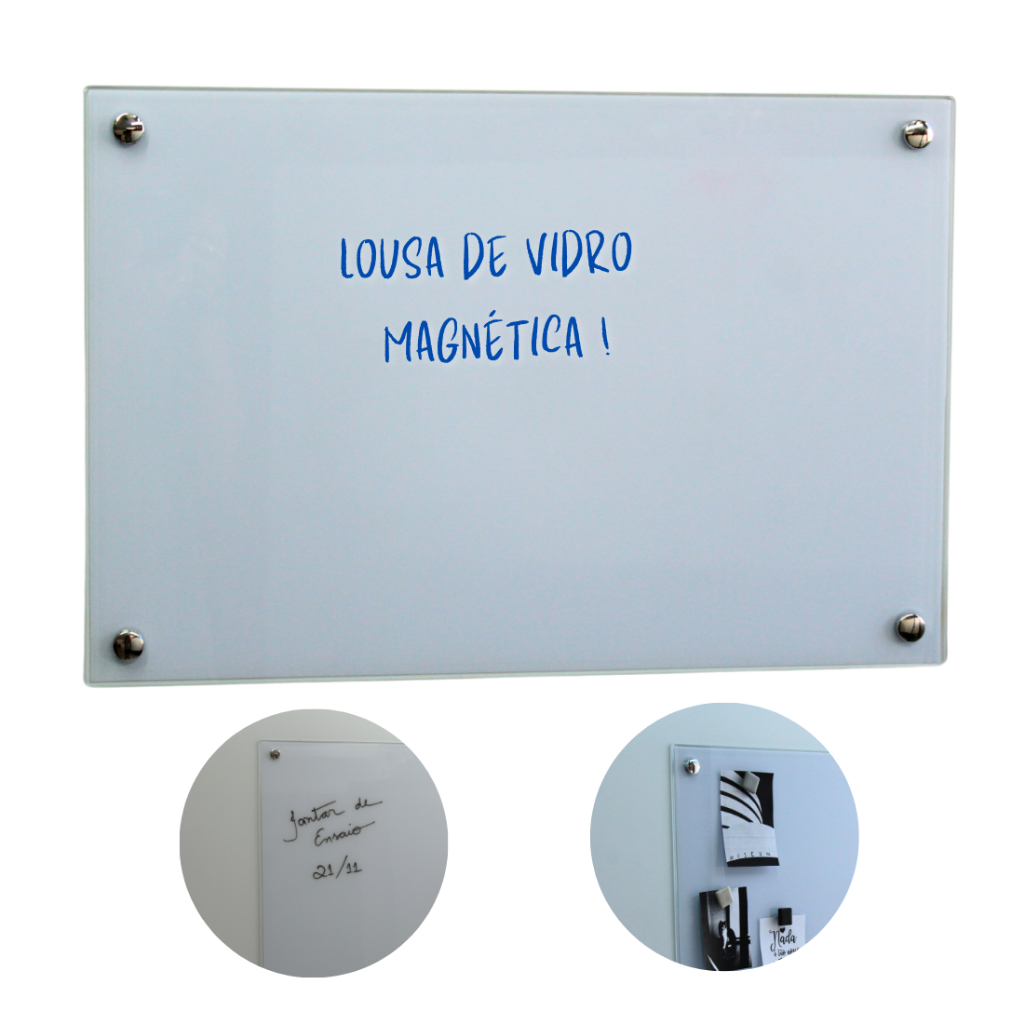 quadro branco de vidro