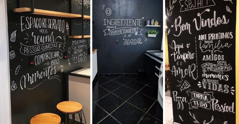 como evitar manchas parede lousa