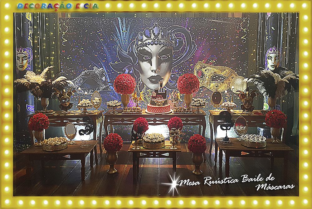 máscara veneziana ou máscara de renda para baile