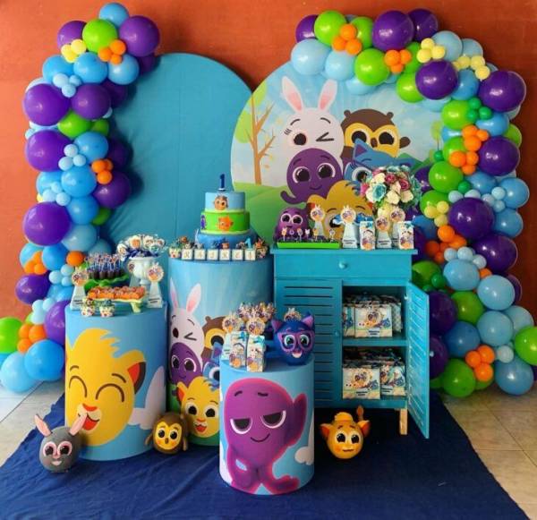 luxo decoração bolofofos menina