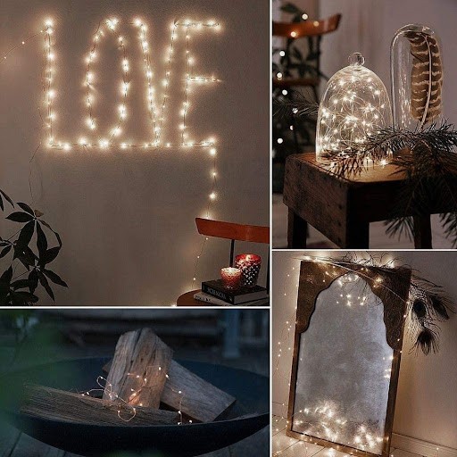 fita led vs cordão luz qual melhor decoração