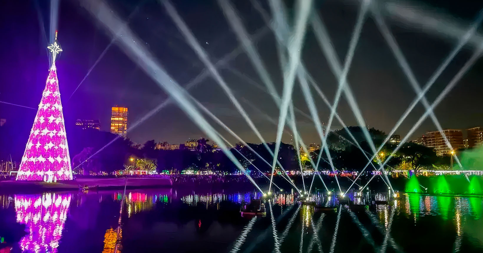 show de luzes lago ibirapuera