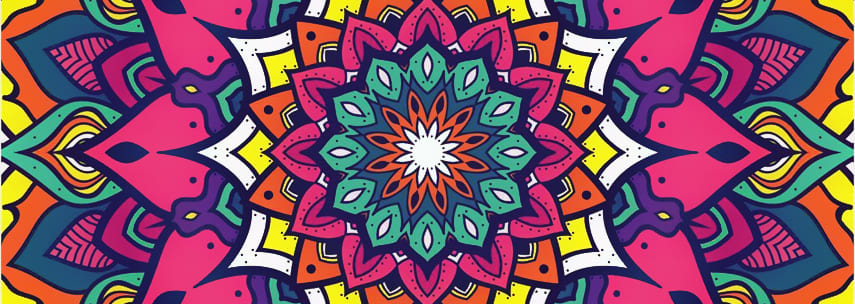 erros comuns ao pintar mandalas coloridas