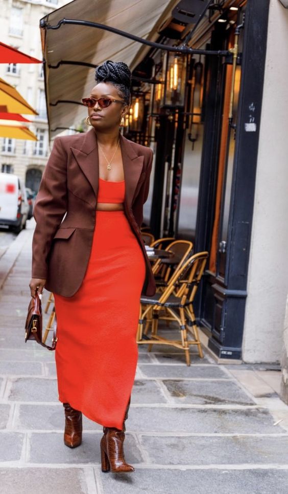 decoração marrom e vermelho