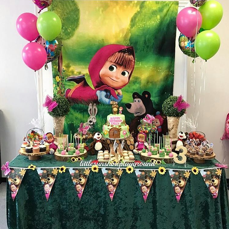 masha eo urso decoração