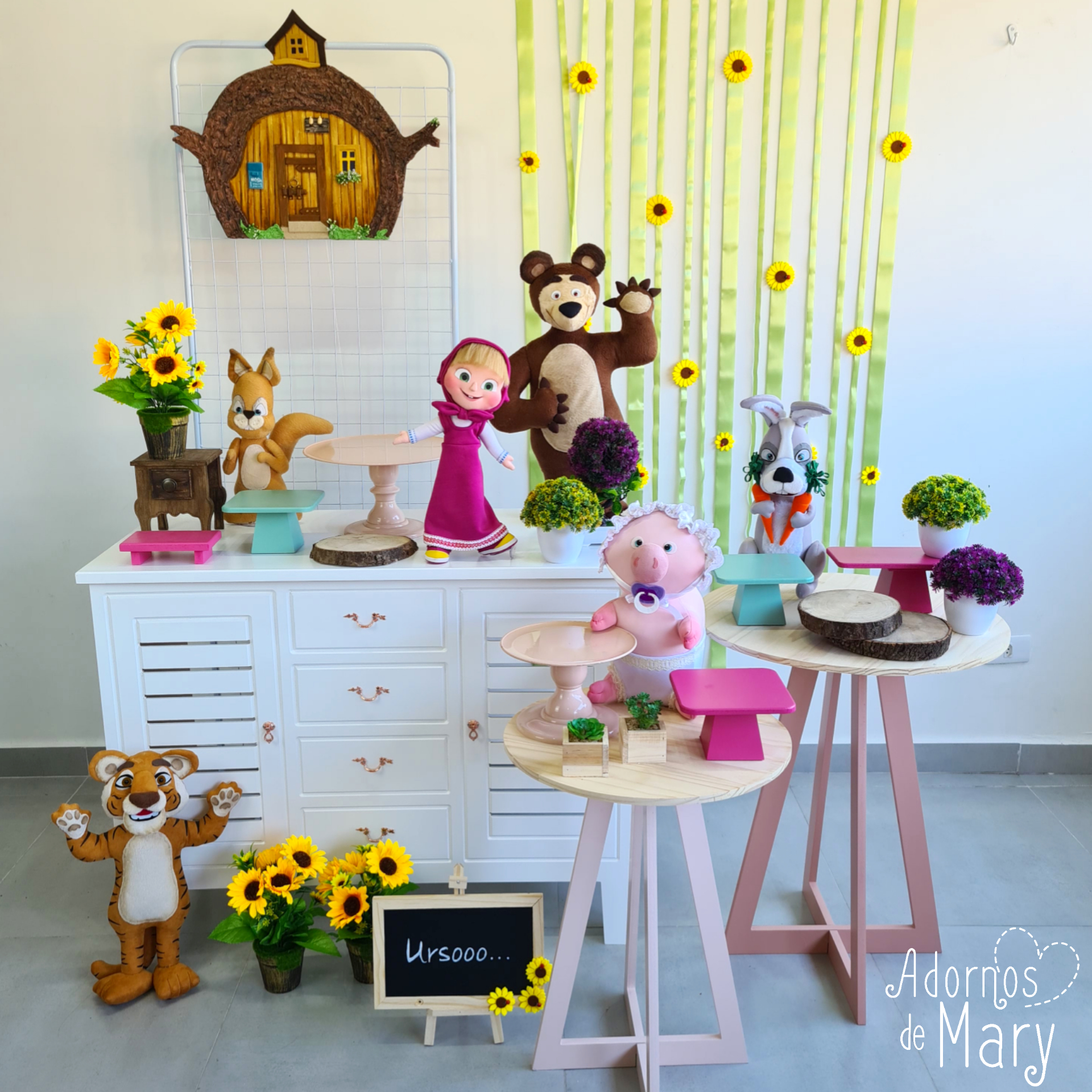 decoração masha e o urso alugar ou comprar