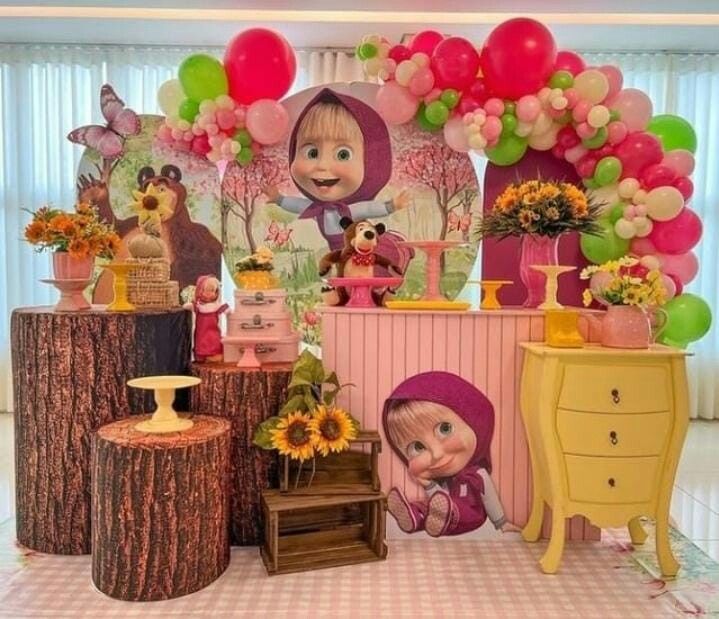 decoração masha e o urso alugar ou comprar