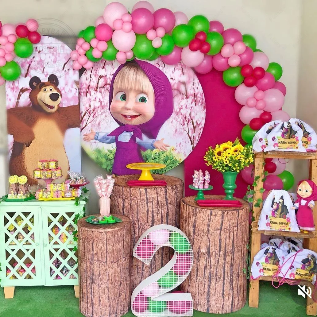 masha eo urso decoração