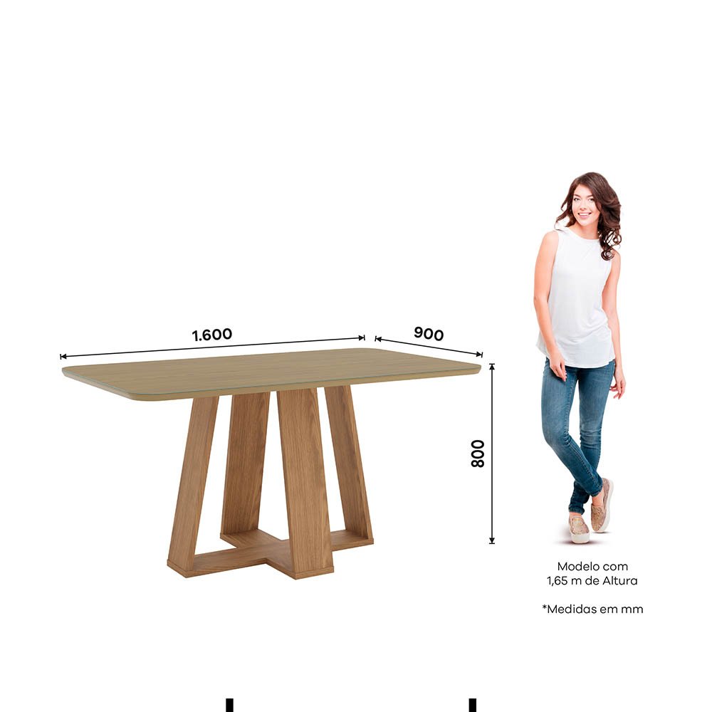 layout mesa jantar 6 lugares