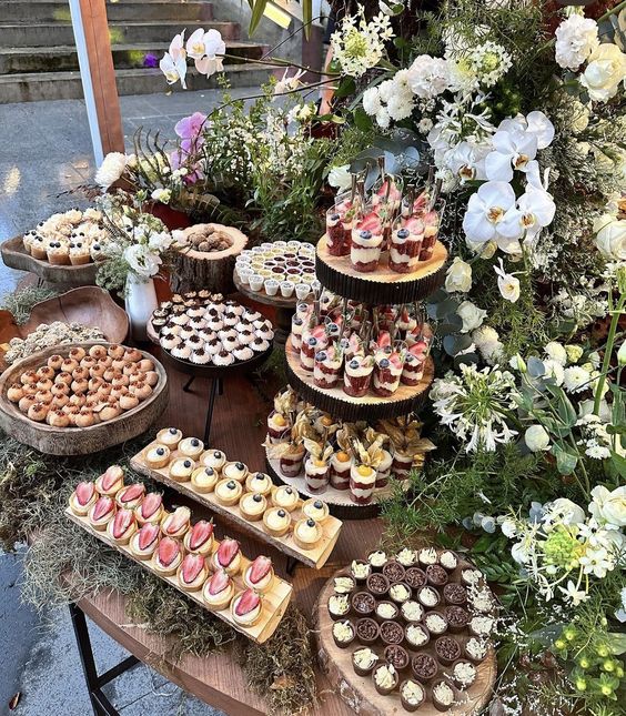 mesa de doces para aniversário simples