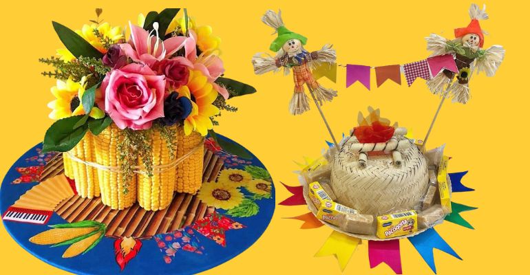 melhores moldes eva para decoração mesa festa junina