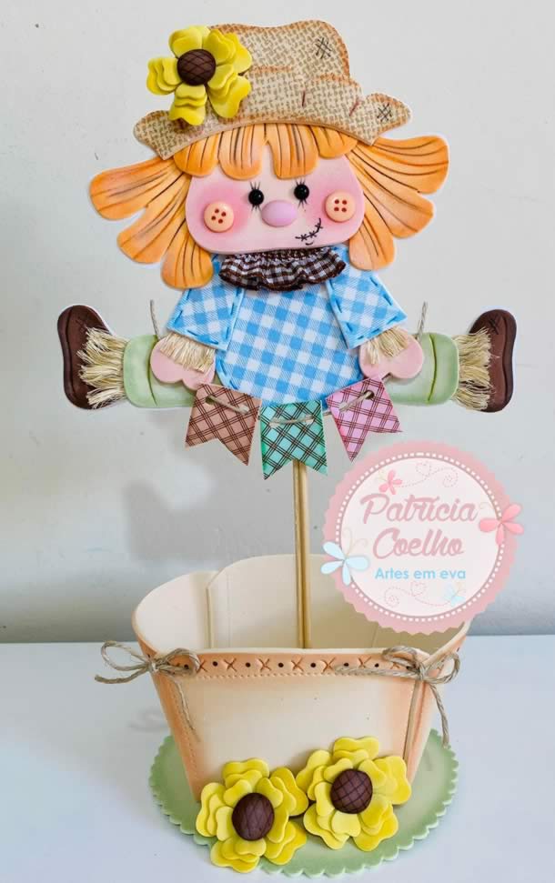 melhores moldes eva para decoração mesa festa junina