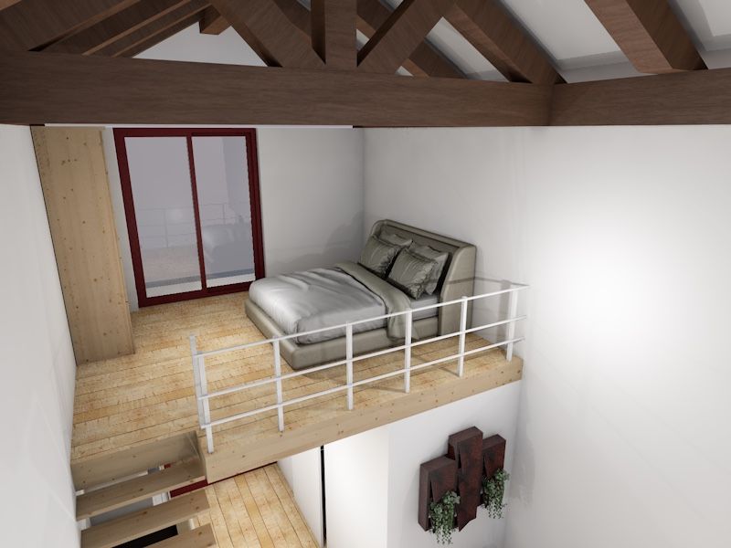 ideias de decoração mezanino quarto pequeno