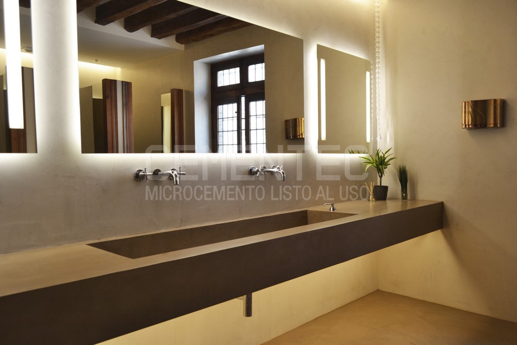 microcimento bancada banheiro