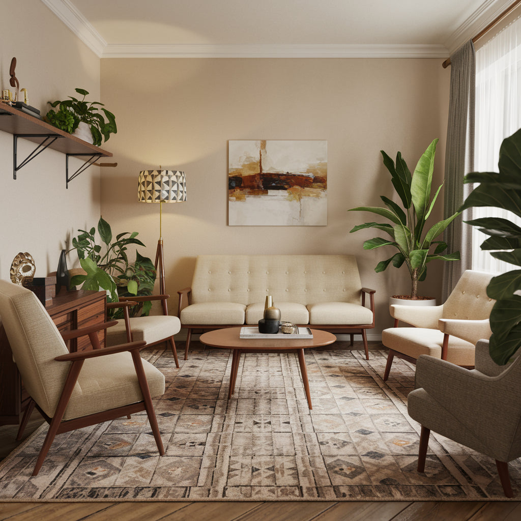 estilo mid century modern em casas pequenas