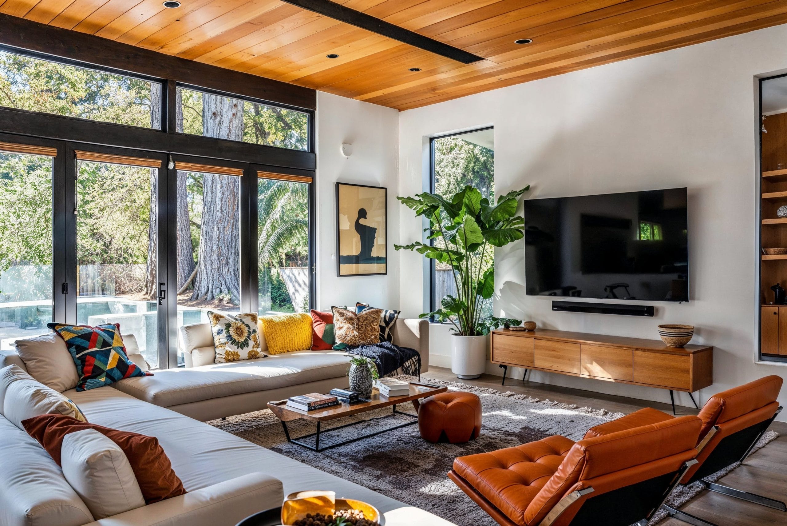 cores de tinta mid century modern