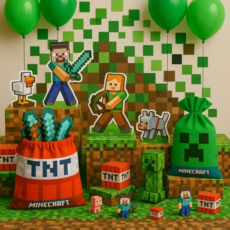 lembrancinha minecraft artesanal ou comprada