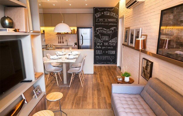 como escolher bancada para mini cozinha americana com sala