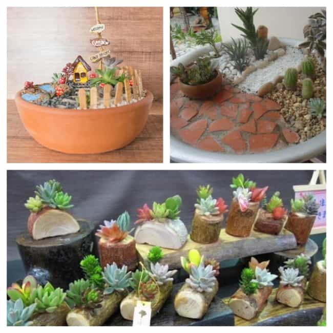 como fazer mini decoração de mesa de centro