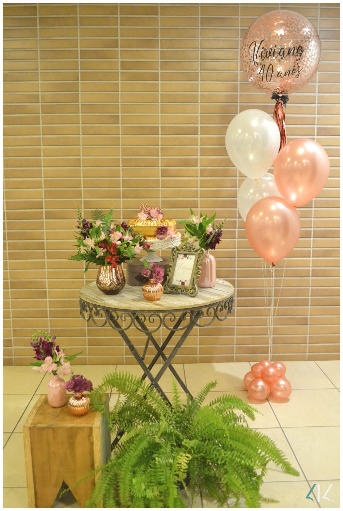 mini decoração de mesa