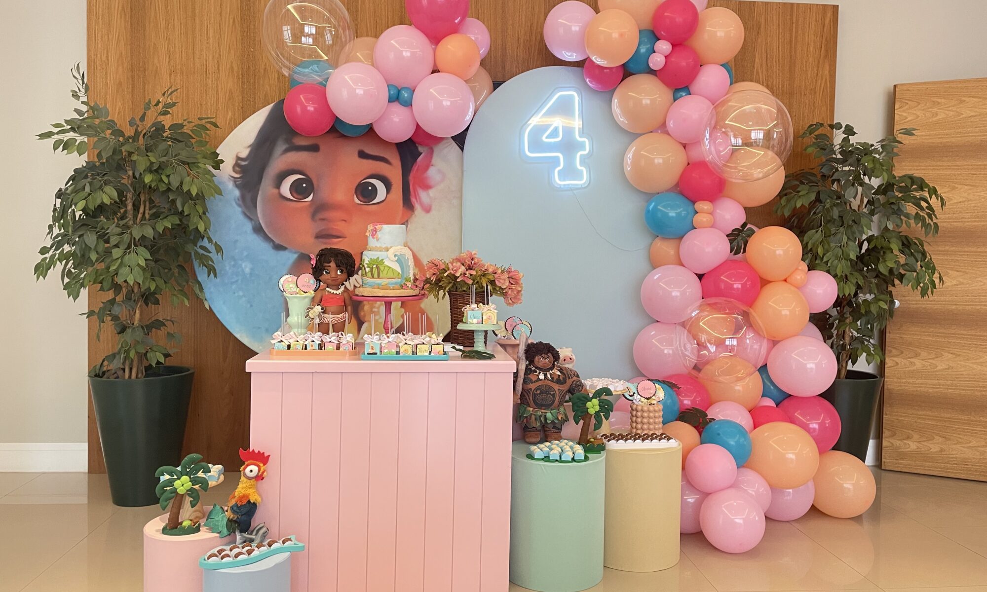 moana baby decoração