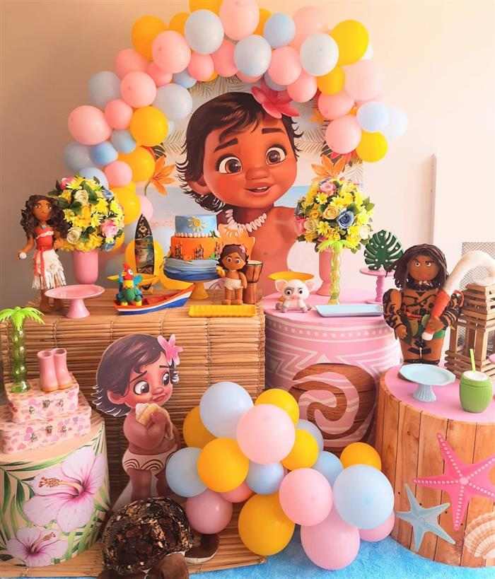 moana baby decoração