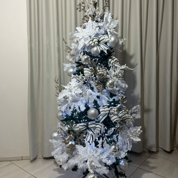 árvore de natal branca
