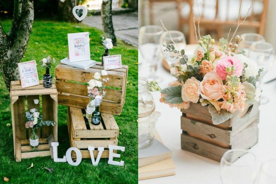 decoração casamento boho chic vs rustico
