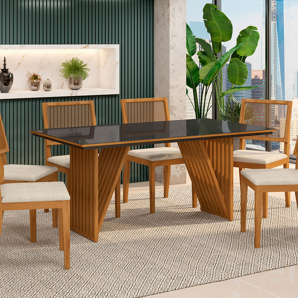 mesa de jantar 8 lugares