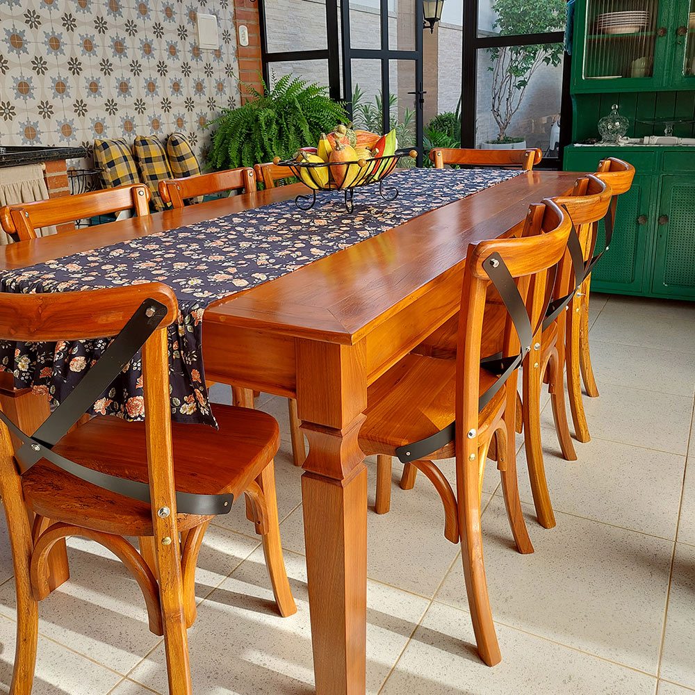 mesa de jantar madeira maciça rústica