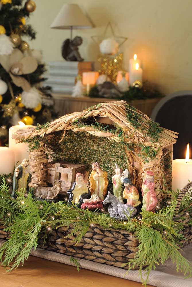montagem de presépio