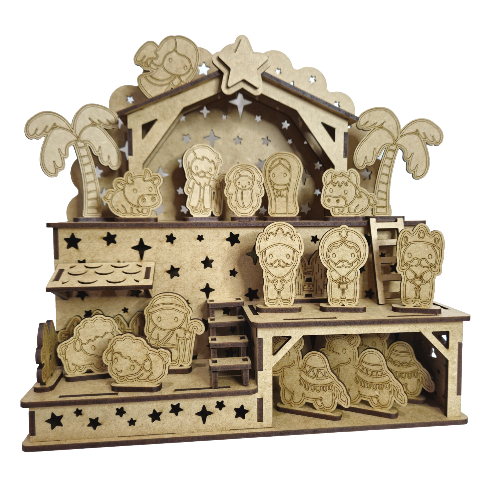 presépio de feltro para bebês