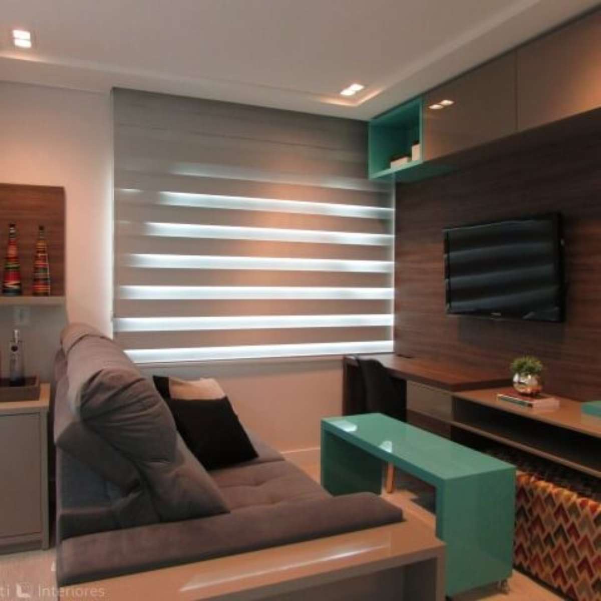 como escolher a cor da sanca para sala de estar