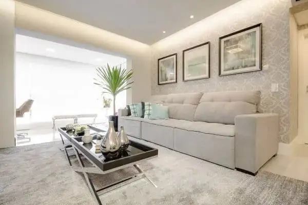 como escolher a cor da sanca para sala de estar